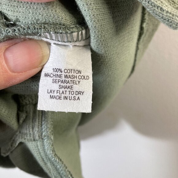 Womens FH Clothing Co Sweater Vest Soft Cotton Zip Green M Cotton Pockets Side S - Picture 8 of 9